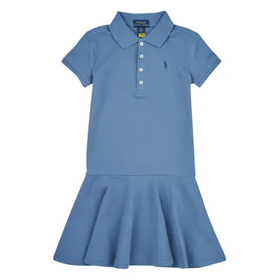 Polo Ralph Lauren SS POLO DRES-DRESSES-KNIT Modrá