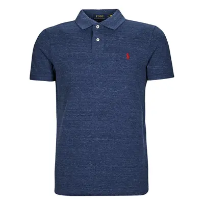 Polo Ralph Lauren POLO COUPE DROITE EN COTON BASIC MESH Modrá