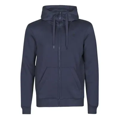 G-Star Raw PREMIUM BASIC HOODED ZIP SWEATER Modrá