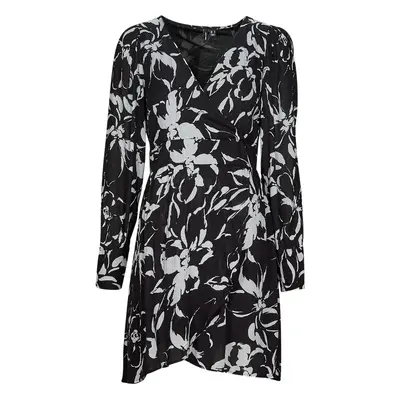 Vero Moda VMPOLLIANA LS SHORT DRESS WVN Černá