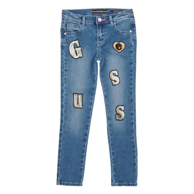 Guess DENIM FIT PANTS Modrá