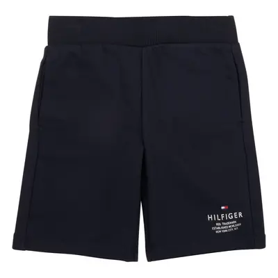 Tommy Hilfiger TH LOGO SWEATSHORTS Tmavě modrá