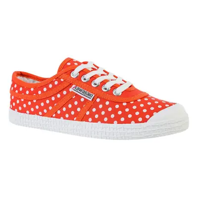 Kawasaki Polka Canvas Shoe K202421 5030 Cherry Tomato Červená