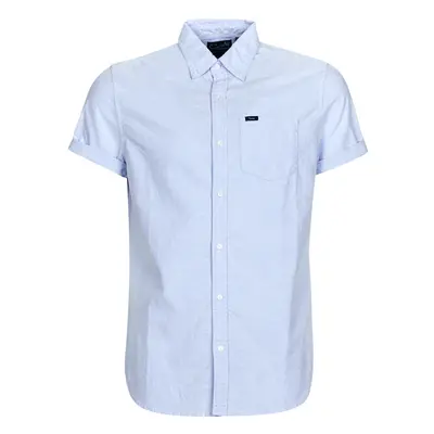 Superdry VINTAGE OXFORD S/S SHIRT Modrá