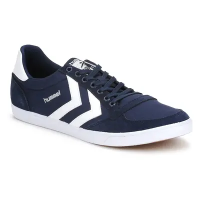 hummel TEN STAR LOW CANVAS Modrá