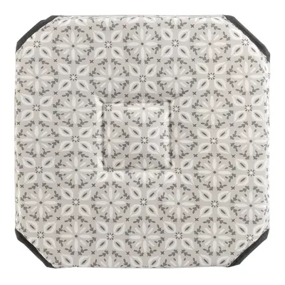 Douceur d intérieur GALETTE 4 RABATS 36 x 36 x 3.5 CM POLYESTER IMPRIME GRIS X2 Šedá