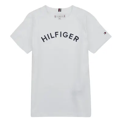 Tommy Hilfiger U HILFIGER ARCHED TEE Bílá