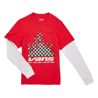 Vans REFLECTIVE CHECKERBOARD FLAME TWOFER Červená