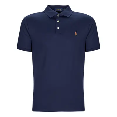 Polo Ralph Lauren POLO COUPE DROITE EN PIMA COTON Tmavě modrá