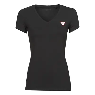 Guess SS VN MINI TRIANGLE TEE Černá