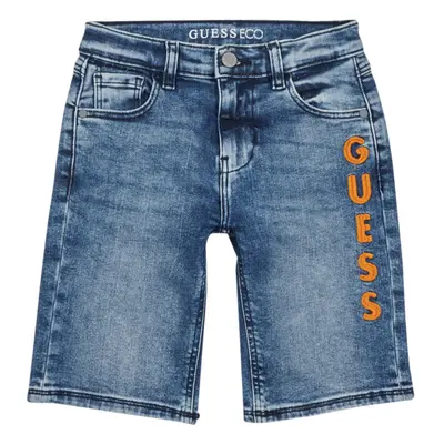 Guess DENIM SHORT Modrá