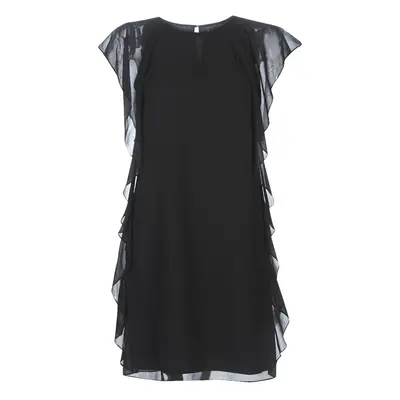 Lauren Ralph Lauren RUFFLED GEORGETTE DRESS Černá