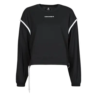 Converse LONG SLEEVE JERSEY CREW Černá