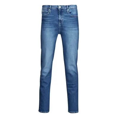 Calvin Klein Jeans HIGH RISE SLIM Bílá