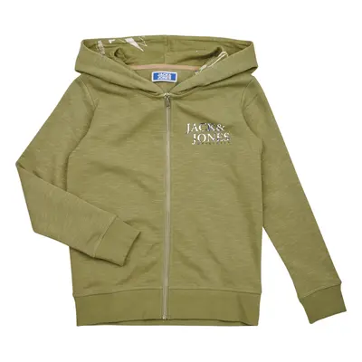 Jack & Jones JORCRAYON SWEAT ZIP HOOD Zelená