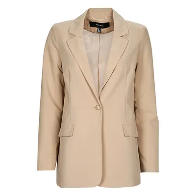 Vero Moda VMZELDA L/S BLAZER NOOS Béžová