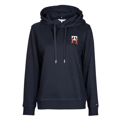 Tommy Hilfiger REG MONOGRAM EMB HOODIE LS Tmavě modrá