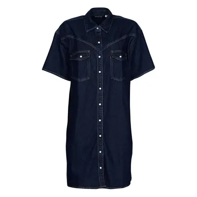 Levis ELOWEN WESTERN DRESS Modrá