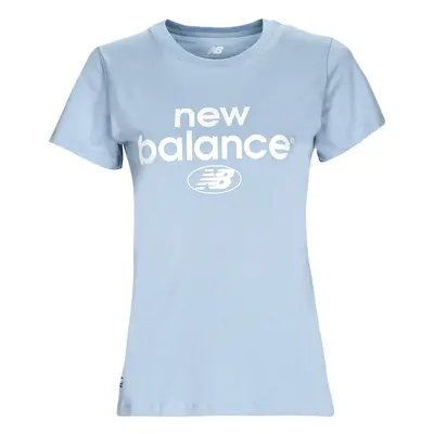 New Balance Essentials Graphic Athletic Fit Short Sleeve Modrá