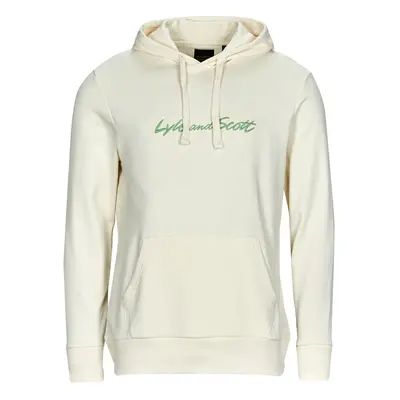 Lyle & Scott EMBROIDERED LOGO HOODIE Bílá