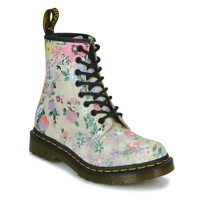 Dr. Martens 1460 FLORAL MASH UP Béžová