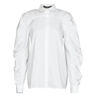 Karl Lagerfeld POPLIN BLOUSE W/ GATHERING Bílá