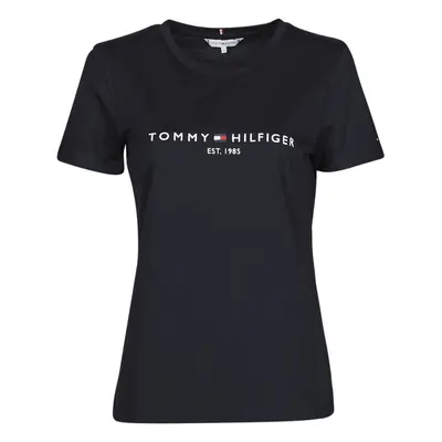 Tommy Hilfiger HERITAGE HILFIGER CNK RG TEE Modrá