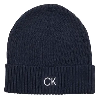 Calvin Klein Jeans CLASSIC COTTON RIB BEANIE Tmavě modrá