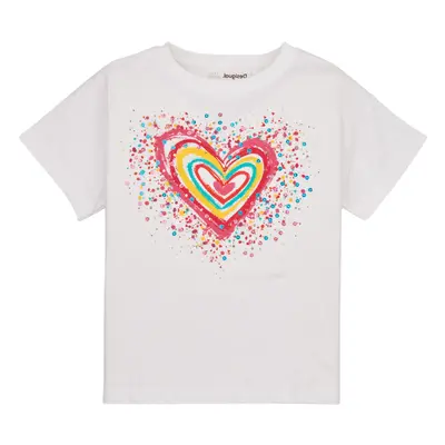 Desigual TS_HEART Bílá