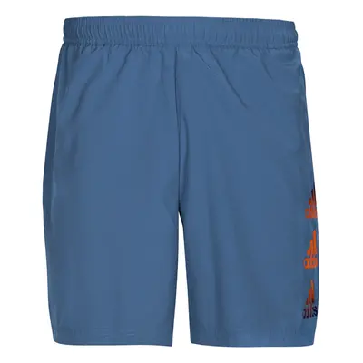 adidas D2M LOGO SHORT Modrá