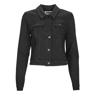 Noisy May NMDEBRA L/S BLACK DENIM JACKET NOOS Černá