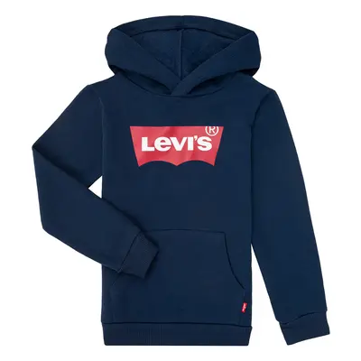 Levis BATWING SCREENPRINT HOODIE Modrá