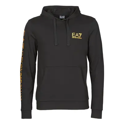 Emporio Armani EA7 TRAIN LOGO SERIES M HOODIE RN COFT Černá