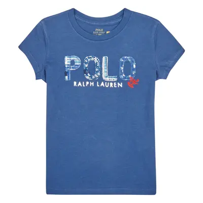 Polo Ralph Lauren SS POLO TEE-KNIT SHIRTS-T-SHIRT Modrá