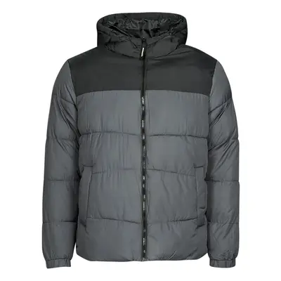 Jack & Jones JJCHILI PUFFER HOOD Šedá