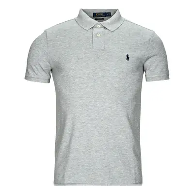 Polo Ralph Lauren POLO COUPE DROITE EN COTON BASIC MESH Šedá