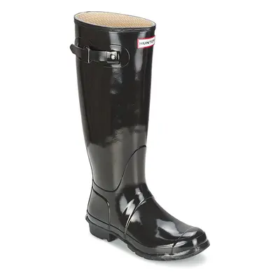 Hunter WOMEN'S ORIGINAL TALL GLOSS Černá