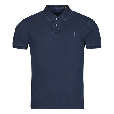 Polo Ralph Lauren POLO AJUSTE DROIT EN COTON BASIC MESH Tmavě modrá