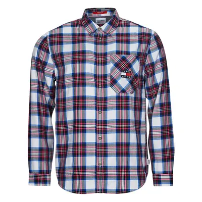 Tommy Jeans TJM RELAXED FLANNEL SHIRT ruznobarevne