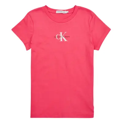 Calvin Klein Jeans MICRO MONOGRAM TOP Růžová