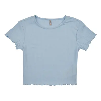 Only KOGNELLA S/S O-NECK TOP JRS Modrá