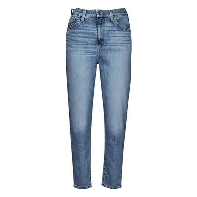 Levis HIGH WAISTED MOM JEAN Modrá