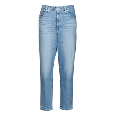 Levis HIGH WAISTED MOM JEAN Modrá