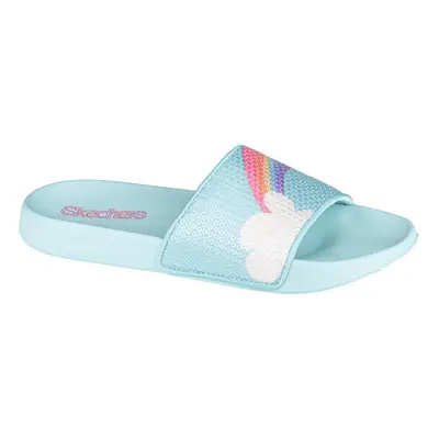 Skechers Sunny Slides-Dreamy Steps Modrá