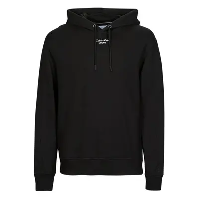 Calvin Klein Jeans STACKED LOGO HOODIE Černá