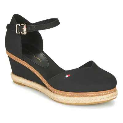 Tommy Hilfiger BASIC CLOSED TOE MID WEDGE Černá