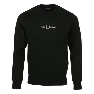 Fred Perry Embroidered Sweatshirt Černá