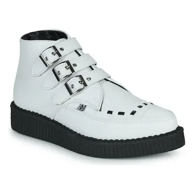 TUK POINTED CREEPER 3 BUCKLE BOOT Bílá