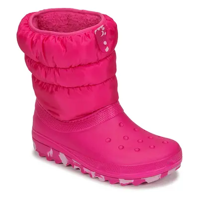 Crocs Classic Neo Puff Boot K Růžová