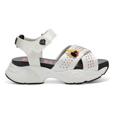 Ed Hardy Flaming sandal white Bílá